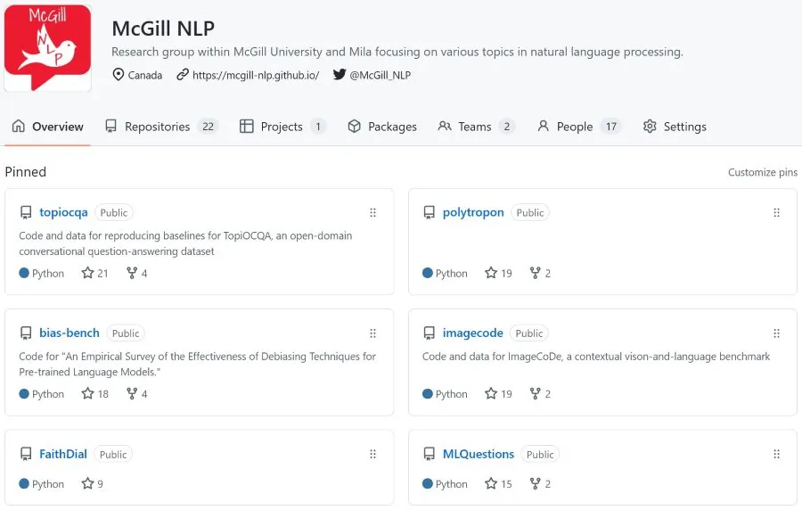 Our GitHub page